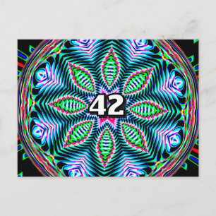 42 (du kan ändra numret) vykort