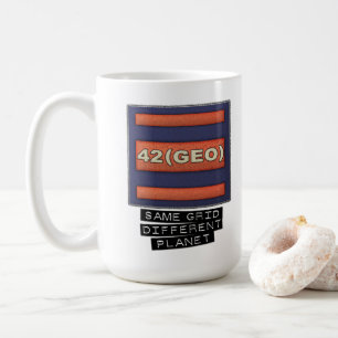 42 (GEO) keramiskt mugg. Kaffemugg