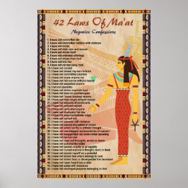 42 Morsa'at-lagar - Poster av Negativa bekännelser