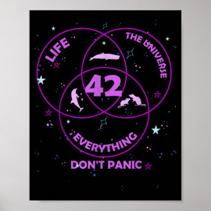 42 Svar På Livet Universum Allting Poster