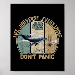 42 Svar På Livet Universum Och Allting Don' Poster
