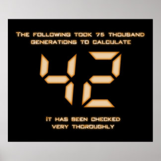 42 Svar Poster