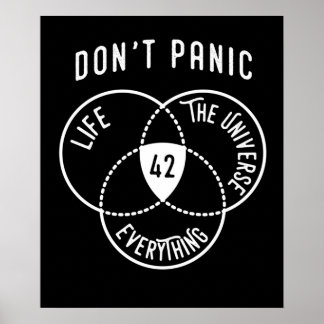 42 Svaret på Life Universe och allt TShi Poster