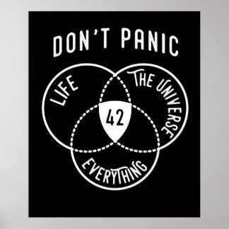 42 Svaret på Life Universe och allt TShi Poster