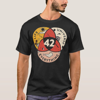 42 The Answer To Life The Universe And Everything T Shirt