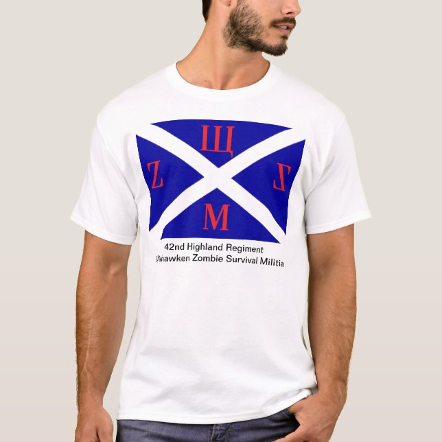 42nd Höglands- Regiment WZSM Tee Shirt (Framsida)