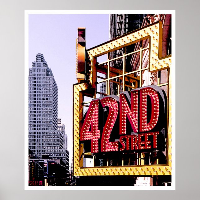 42nd Street, NYC - poster (Framsidan)