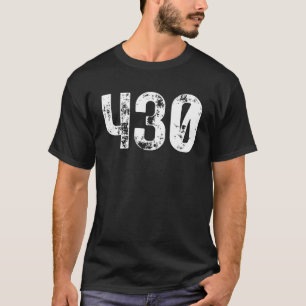 430 Area Code Tyler TX Mobile Telefon Area Code T Shirt