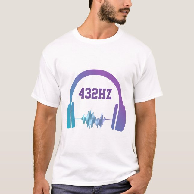 432 MHz läkningsfrekvens T-Shirt (Framsida)