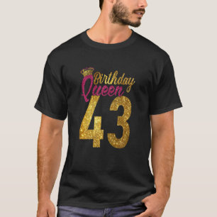 43 år gammal 1979 43:e födelsedagen drottning Diam T Shirt