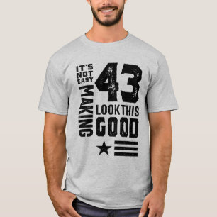 43-årig 43-dagars födelsedagspresent t shirt