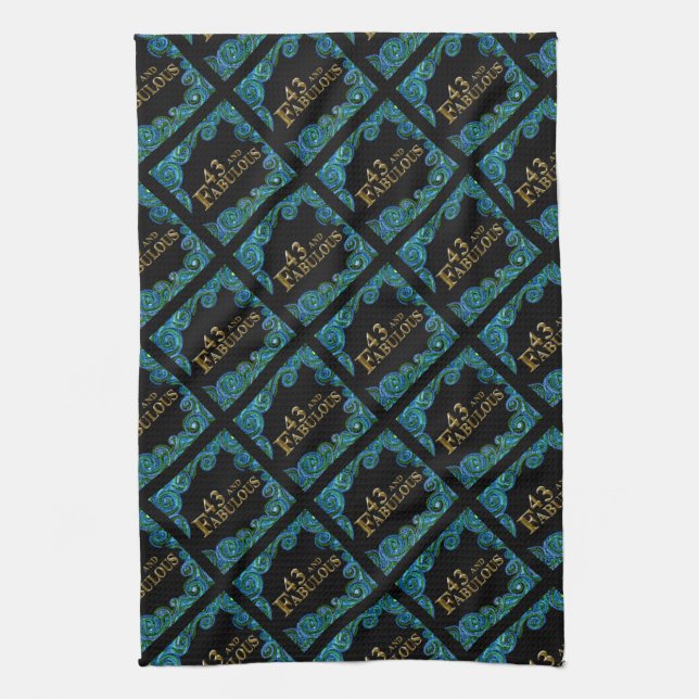 43-årsdag  kökshandduk (Vertikal)