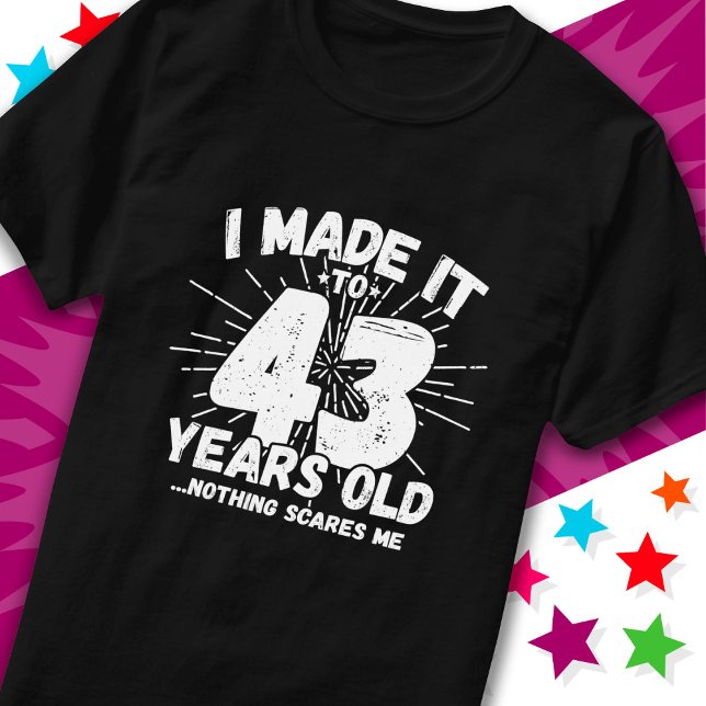 43-årsjubileum fregatt 43:e födelsedagen t shirt (Skapare uppladdad)