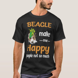 43 Beagle gör mig Lycklig T Shirt