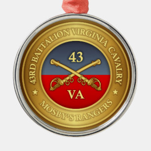 43:e bataljonen, Virginia Cavalry (Mosbys Skogsväk Julgransprydnad Metall