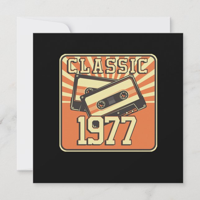 43:e födelsedag för manar och kvinnor födda 1977 inbjudningar (Framsida)