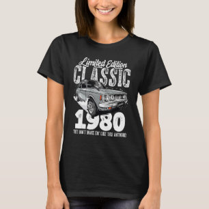 43:e födelsedag Vintage Classic Car 1980 B day 43 T Shirt