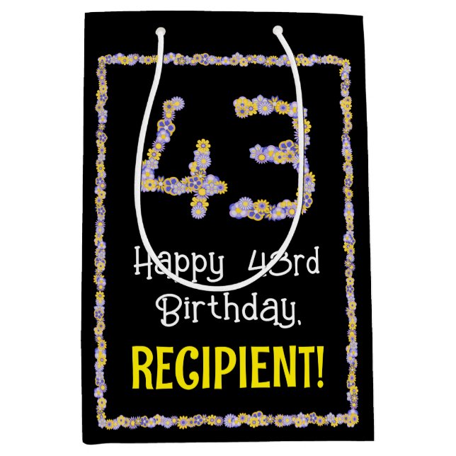 43:e födelsedagen: Blommigt Flowers Number, eget n (Framsidan)