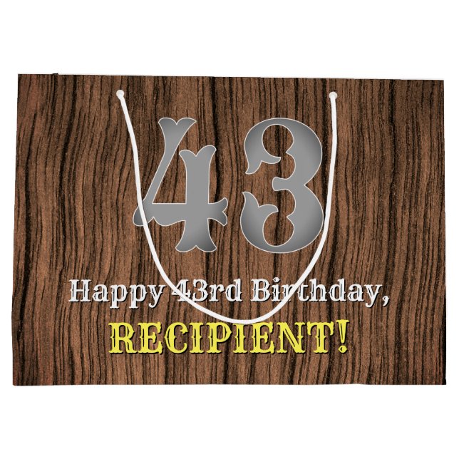 43:e födelsedagen: Land Western Inspired Titta, Na (Baksidan)