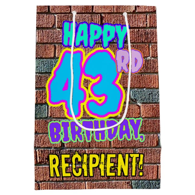 43:e födelsedagen: Roligt, Urban Graffiti Inspired (Baksidan)