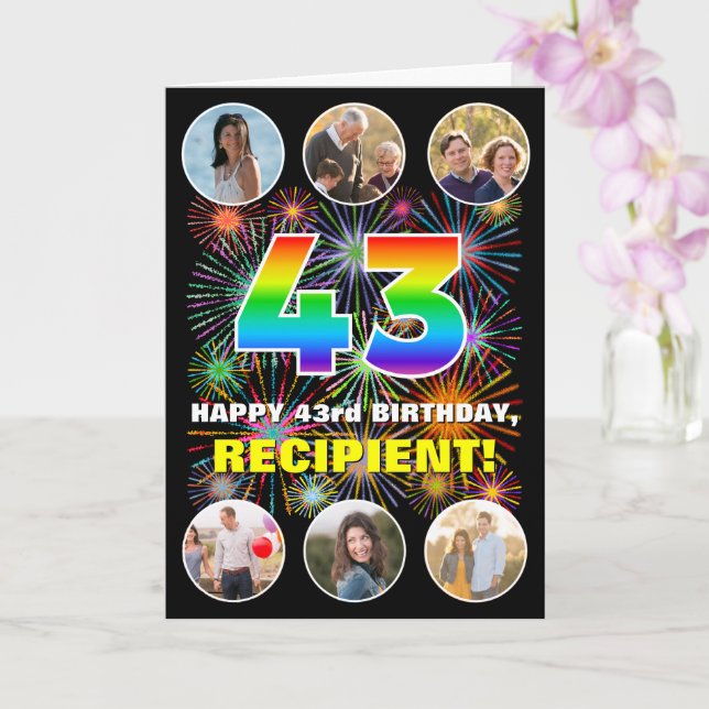 43:e födelsedagen: Roligtens regnbågsnr, eget namn Kort (Orkide)