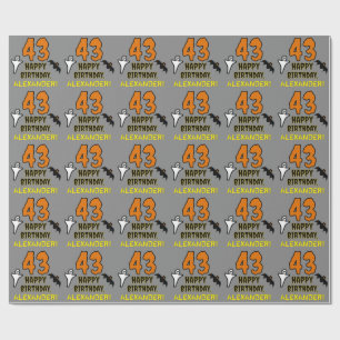 43:e födelsedagen: Spooky Halloween Theme, eget na Presentpapper