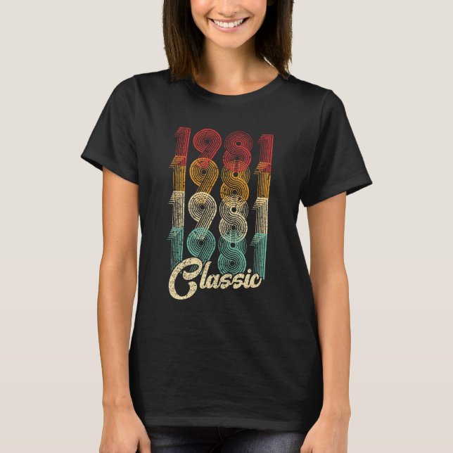 43:e födelsedagspressen Gift Classic 1981 43 år ga T Shirt (Framsida)