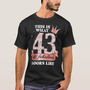 43 & Fabulous I Black Peach Party Group Candid Pho T Shirt
