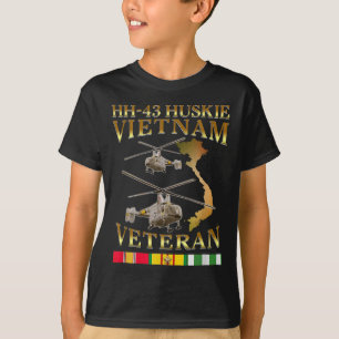 43 Huskie Helicopter Vietnam Veteran Hh-43 Viet T Shirt