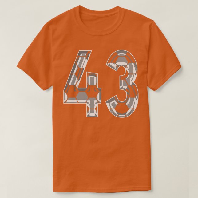 43 Jersey 43 Mamma Player Fläkt T Shirt (Design framsida)
