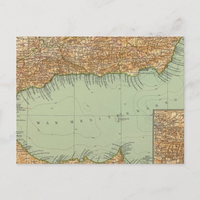 43 Spanien, Portugal, söder Vykort (Framsida)