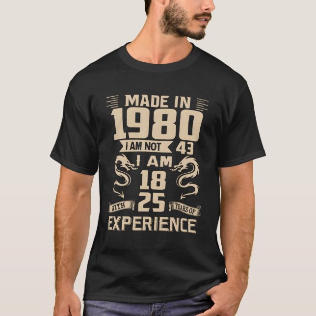 43RD-draken 1980 43 T Shirt (Framsida)