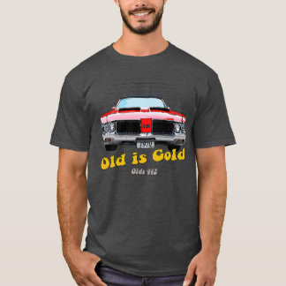 442 amerikanska Muscle Old är Guld T Shirt