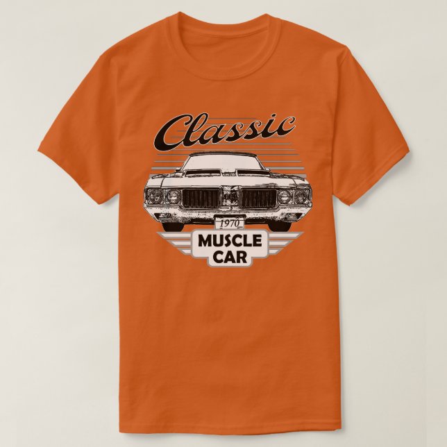 442 Classic American Muscle 70s T Shirt (Design framsida)