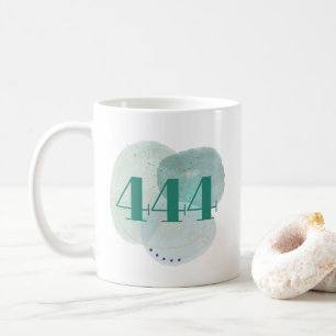 444 Angel Nummer på vinskyddsbekräftelse Kaffemugg
