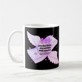 444 Engel Nummer Pengar Manifestation Mugg
