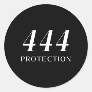 444 Skyddsängelnummer - inspiration Runt Klistermärke