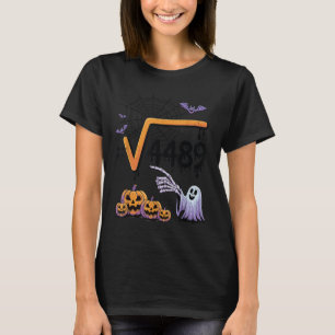 4489 Kvadratrot 67 Matematiklärarens Halloween-kos T Shirt