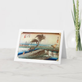 44. 四日市宿 広重 Yokkaichi-juku, Hiroshige, Ukiyo-e Kort