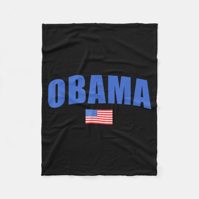 44-48 Obama För President '28 2028 4:e Juli Fleecefilt (Framsidan)