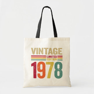44 år gammal presenter Vintage 1978 44-årspresent Tygkasse