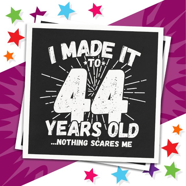 44 år gammalt sarkastiskt minne funny 44:e födelse pappersservett (Skapare uppladdad)