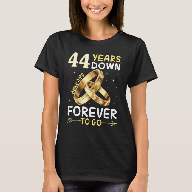 44 år sedan 1979 för att åka gift här t shirt (Framsida)