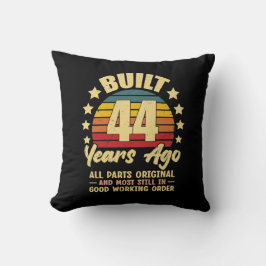 44 år sedan Alla delar är original 44-årsdag Kudde