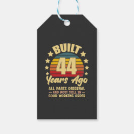 44 år sedan Alla delar är original 44-årsdag Presentetikett