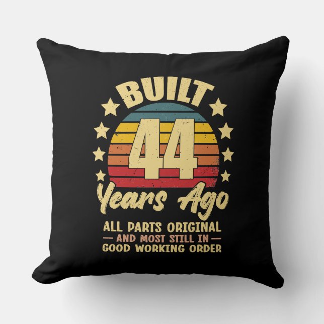 44 år sedan Alla delar original 44-årsdag  Kudde (Framsida)