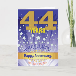44 års återställningsårsdag, fet siffra kort