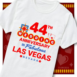 44-års bröllopsjubileum fantastiskt par i Las Vega T Shirt