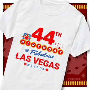 44-årsfirande Las Vegas välkomstskylt Party Squad T Shirt