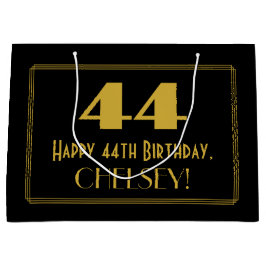 44:e födelsedagen - Art Deco Inspired Titta "44" o